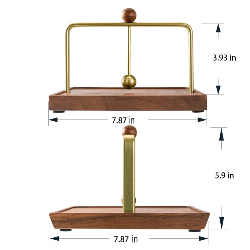 ALLCENER Wood Napkin Holder for Table, Square Tabletop Napkin Dispenser with Sophisticatedly Metal Center Bar, Cocktail Napkin Holder for Home, Kitchen, Office, Restaurant, Hotel, Cafe, Bar - Image 4